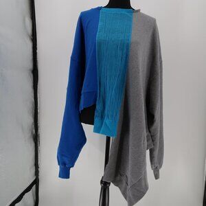 Ben Taverniti UNRAVEL PROJECT Over-Sized Asymmetrical Sweatshirt